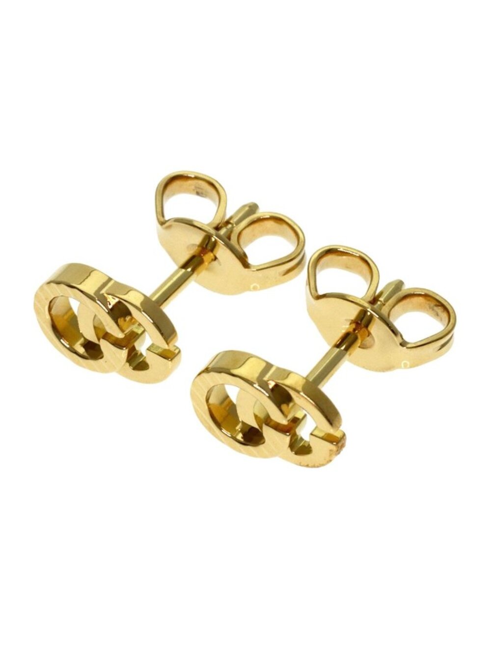 Gucci GG Running Earrings 18k Yellow Gold